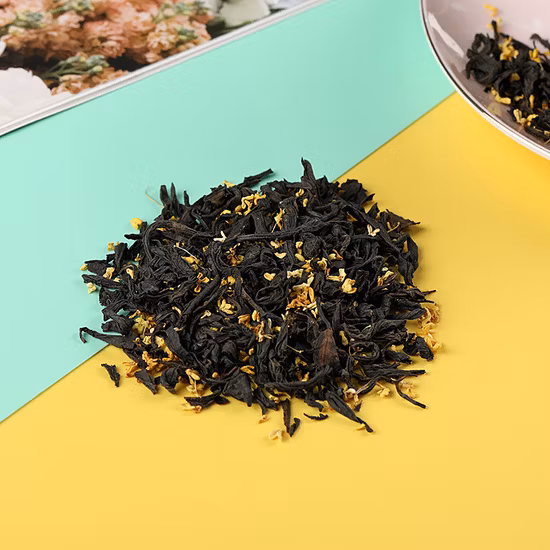 Фруктовый чай османтуса по индивидуальному заказу, смешанный со вкусом чая Улун со вкусом треугольного чайного пакетика OEM